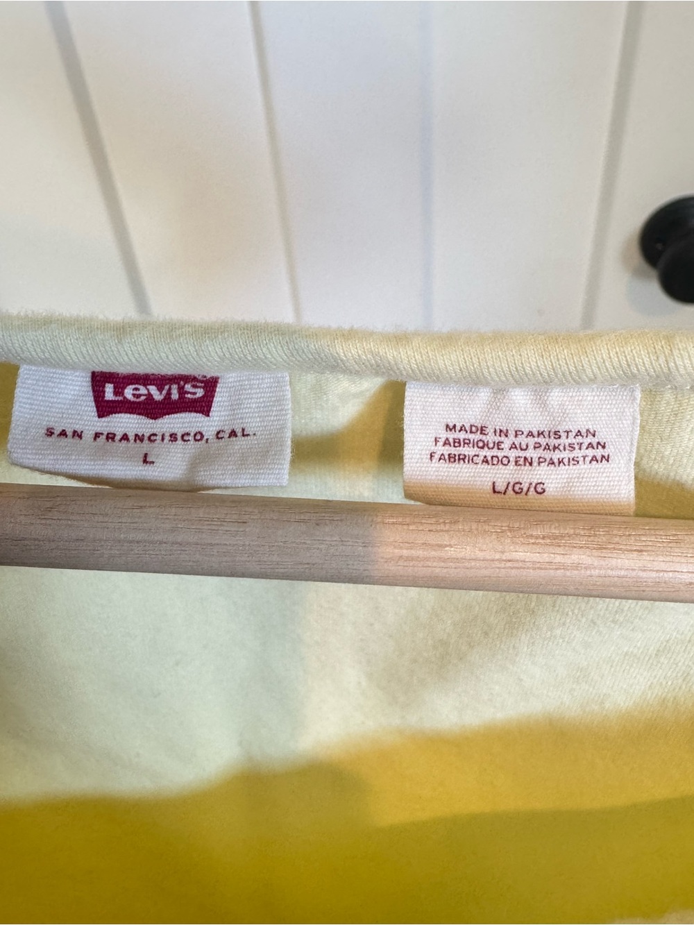 Levi's Mars Corset Pale Yellow Scoop Crop Top - Picture 3 of 6